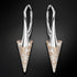 Sudraba auskari "Smaile II (Rose Patina)" ar Swarovski™ kristāliem